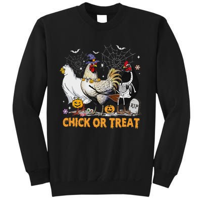 Halloween Chicken Pumpkin Chick Or Treat Spooky Season Sweatshirt