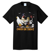 Halloween Chicken Pumpkin Chick Or Treat Spooky Season Tall T-Shirt