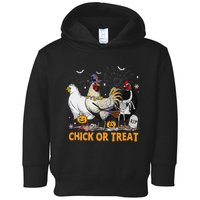 Halloween Chicken Pumpkin Chick Or Treat Spooky Season Toddler Hoodie