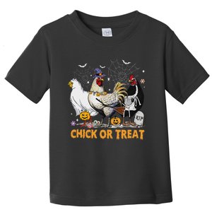 Halloween Chicken Pumpkin Chick Or Treat Spooky Season Toddler T-Shirt