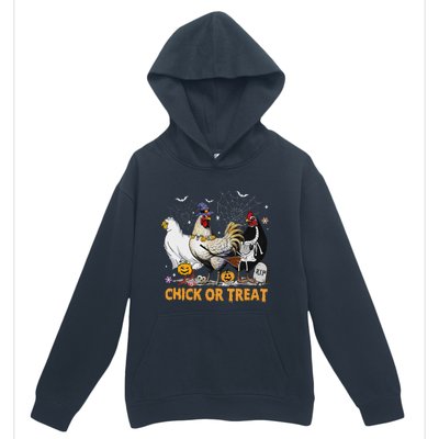 Halloween Chicken Pumpkin Chick Or Treat Spooky Season Urban Pullover Hoodie