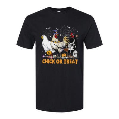 Halloween Chicken Pumpkin Chick Or Treat Spooky Season Softstyle CVC T-Shirt