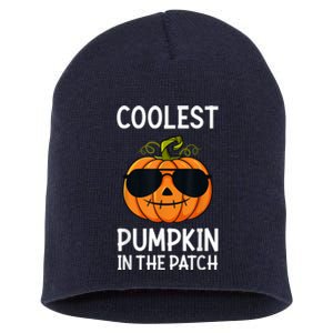 Halloween Coolest Pumpkin In The Patch Short Acrylic Beanie