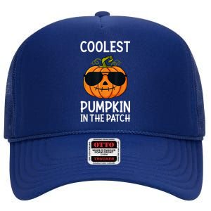 Halloween Coolest Pumpkin In The Patch High Crown Mesh Back Trucker Hat