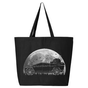 Halloween CyberTrucks Pumpkin Truck EV Electric Car Lover 25L Jumbo Tote