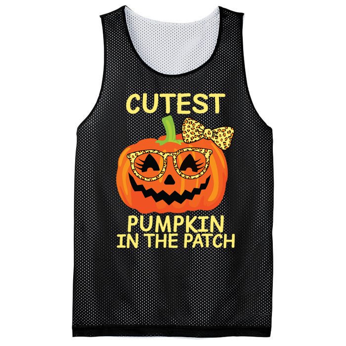 Halloween Cutest Pumpkin In The Patch Girl Halloween Pumpkin Mesh Reversible Basketball Jersey Tank