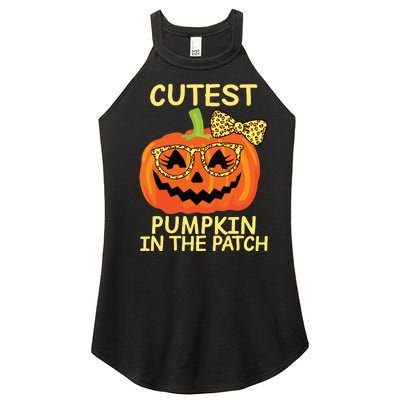 Halloween Cutest Pumpkin In The Patch Girl Halloween Pumpkin Women’s Perfect Tri Rocker Tank