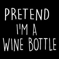 Halloween Costume Pretend I'm A Wine Bottle Simple Easy Flat Bill Trucker Hat