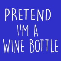 Halloween Costume Pretend I'm A Wine Bottle Simple Easy Pom Pom 12in Knit Beanie