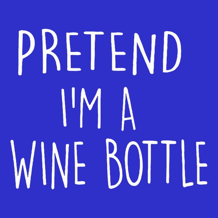 Halloween Costume Pretend I'm A Wine Bottle Simple Easy Pom Pom 12in Knit Beanie