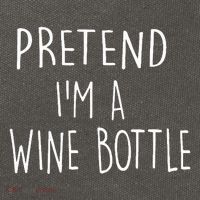 Halloween Costume Pretend I'm A Wine Bottle Simple Easy Cotton Canvas Backpack