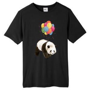 Happy Celebration Panda Balloon Tall Fusion ChromaSoft Performance T-Shirt