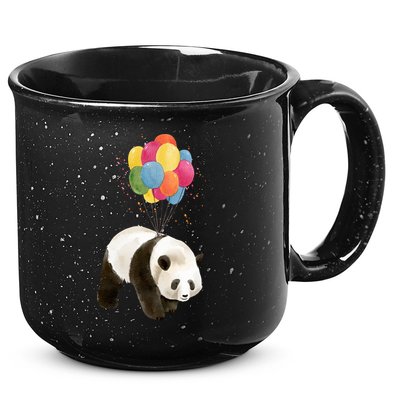 Happy Celebration Panda Balloon 15oz Campfire Ceramic Mug