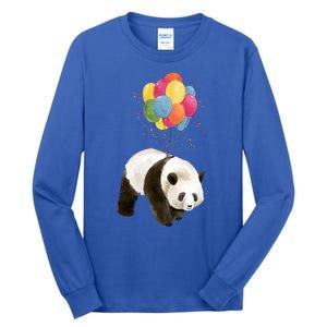 Happy Celebration Panda Balloon Tall Long Sleeve T-Shirt