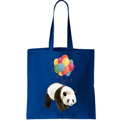 Happy Celebration Panda Balloon Tote Bag