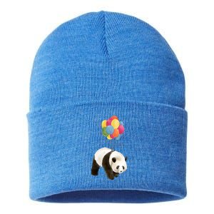 Happy Celebration Panda Balloon Sustainable Knit Beanie