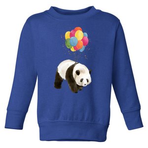 Happy Celebration Panda Balloon Toddler Sweatshirt