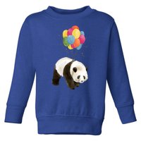 Happy Celebration Panda Balloon Toddler Sweatshirt