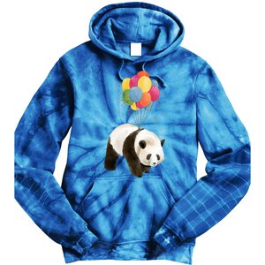 Happy Celebration Panda Balloon Tie Dye Hoodie