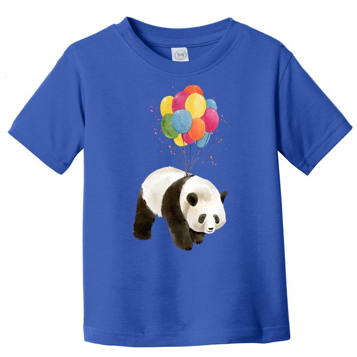 Happy Celebration Panda Balloon Toddler T-Shirt