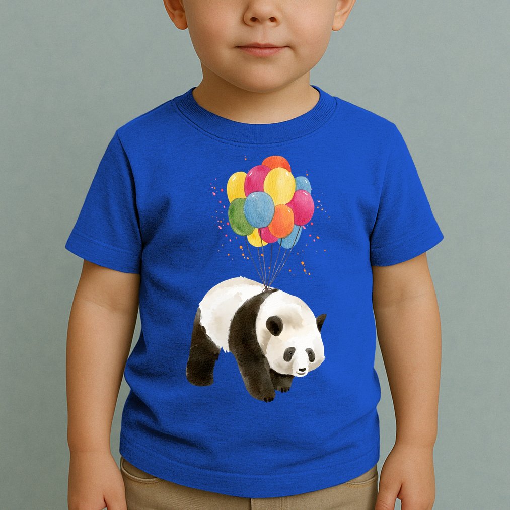 Happy Celebration Panda Balloon Toddler T-Shirt