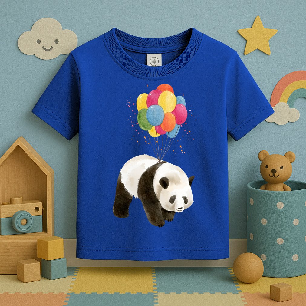 Happy Celebration Panda Balloon Toddler T-Shirt