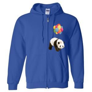 Happy Celebration Panda Balloon Full Zip Hoodie