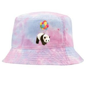 Happy Celebration Panda Balloon Tie-Dyed Bucket Hat