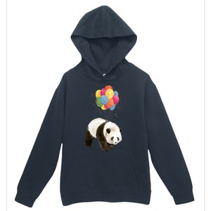 Happy Celebration Panda Balloon Urban Pullover Hoodie