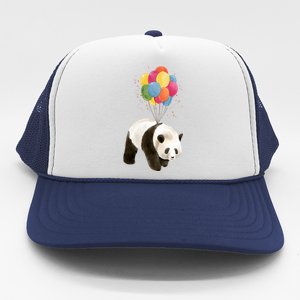 Happy Celebration Panda Balloon Trucker Hat