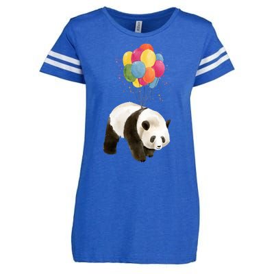 Happy Celebration Panda Balloon Enza Ladies Jersey Football T-Shirt