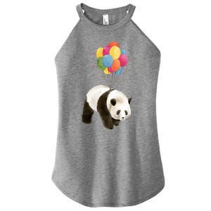 Happy Celebration Panda Balloon Women's Perfect Tri Rocker Tank