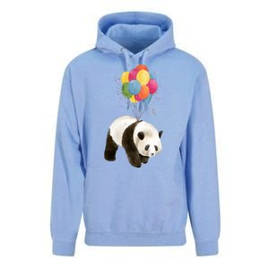 Happy Celebration Panda Balloon Unisex Surf Hoodie