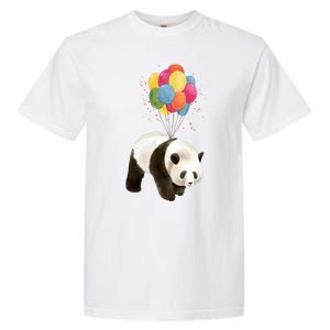 Happy Celebration Panda Balloon Garment-Dyed Heavyweight T-Shirt