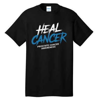 Heal Cancer Prostate Cancer Awareness Month Ribbon Tall T-Shirt