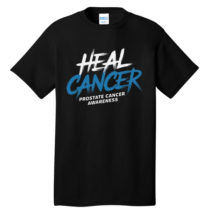 Heal Cancer Prostate Cancer Awareness Month Ribbon Tall T-Shirt