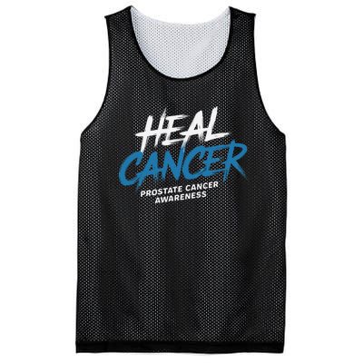 Heal Cancer Prostate Cancer Awareness Month Ribbon Mesh Reversible Basketball Jersey Tank