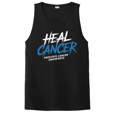 Heal Cancer Prostate Cancer Awareness Month Ribbon PosiCharge Competitor Tank