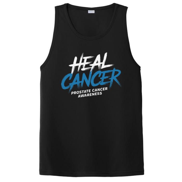 Heal Cancer Prostate Cancer Awareness Month Ribbon PosiCharge Competitor Tank