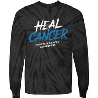 Heal Cancer Prostate Cancer Awareness Month Ribbon Tie-Dye Long Sleeve Shirt