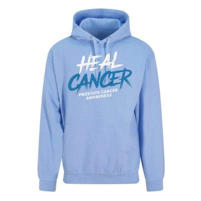 Heal Cancer Prostate Cancer Awareness Month Ribbon Unisex Surf Hoodie