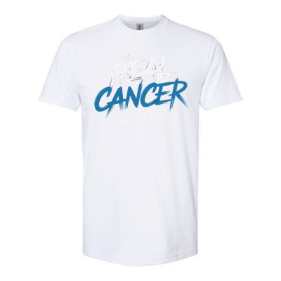 Heal Cancer Prostate Cancer Awareness Month Ribbon Softstyle CVC T-Shirt