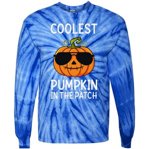 Halloween Coolest Pumpkin In The Patch Tie-Dye Long Sleeve Shirt