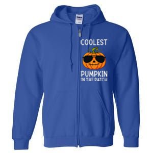 Halloween Coolest Pumpkin In The Patch Full Zip Hoodie