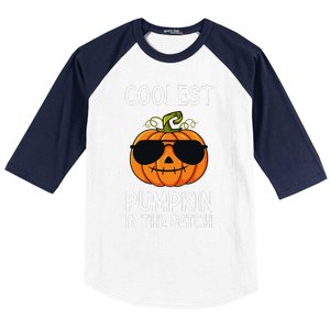 Halloween Coolest Pumpkin In The Patch Baseball Sleeve Shirt