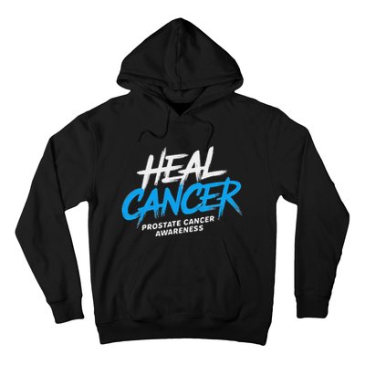 Heal Cancer Prostate Cancer Awareness Month Ribbon Hoodie