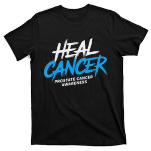 Heal Cancer Prostate Cancer Awareness Month Ribbon T-Shirt