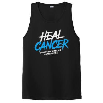 Heal Cancer Prostate Cancer Awareness Month Ribbon PosiCharge Competitor Tank