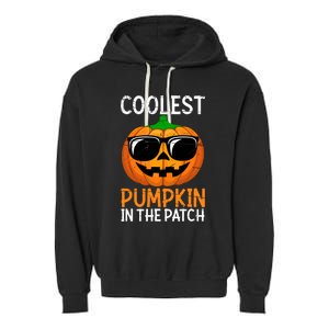 Halloween Coolest Pumpkin In The Patch Garment-Dyed Fleece Hoodie