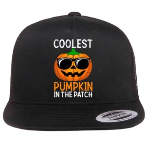 Halloween Coolest Pumpkin In The Patch Flat Bill Trucker Hat